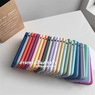Case Silicone กำมะหยี่ เคสซิลิโคนกำมะหยี่สีพื้น เคสสำหรับรุ่นไอโฟน11-17ProMax