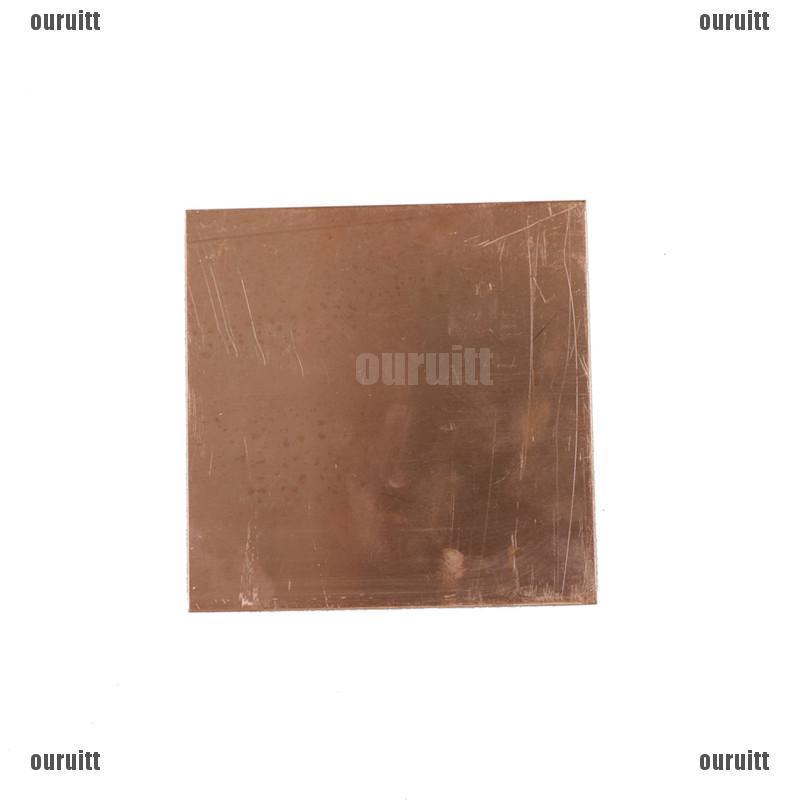 99.9% Pure Copper Sheet – 1mm Thick, 100mm X 150mm, Solid Cu Metal Plate For Crafts & Projects
