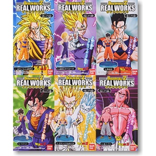 12 cm 100% BANDAI Dragonball Z Real Work Action Figrue Candy Toys Set of 6 ดราก้อนบอลเรียลเวริ์ค จอมมารบูล หายาก