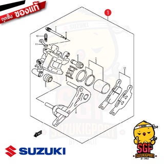 ชุดคาลิเปอร์หลัง CALIPERS ASSY, REAR แท้ Suzuki Raider R 150 Fi