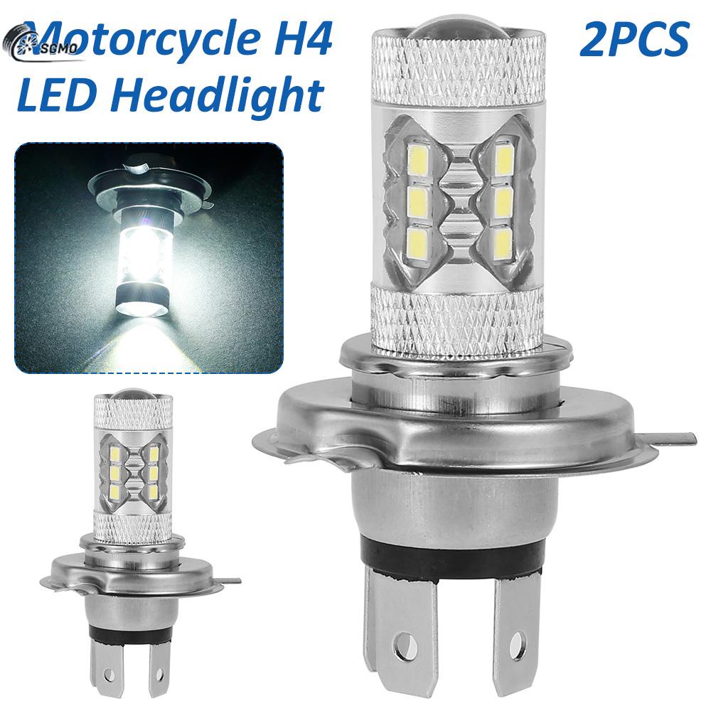 2 ชิ้น H4 หลอดไฟ LED หมอก 12 โวลต์ 80 วัตต์ 6000 พันหมอกด้านหน้าหลอดไฟ 1500LM ไฟหน้ารถจักรยานยนต์ @ 