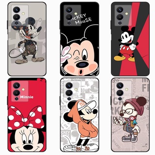 เคส Infinix Note 12 Note12 Pro 5G Case การ์ตูน Mickey Minnie Soft Black เคสซิลิโคน โทรศัพท์มือถือ ซิลิโคนแบบนิ่ม เคส