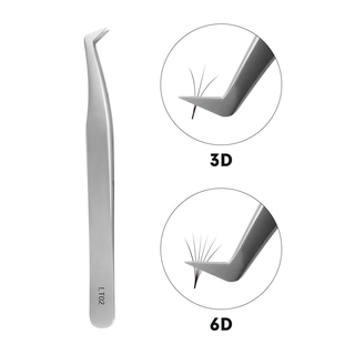 Lt - 02 แหนบติดขนตาปลอม 3 D 6 D สําหรับต่อขนตา