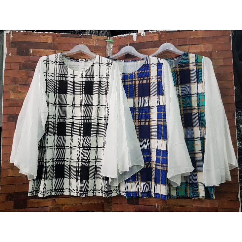 เสื้อมูลเวฟ สำหรับสาวอวบใส่ทำงานใส่เที่ยวใส่ไปงานสำคัญๆแขนแต่งด้วยผ้าชีฟองสวยเก๋ไม่มีใครเหมือนและไม่เหมือนใครสไตล์เกาหลี