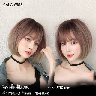 ฟ้าใสวิกผม 🔥วิกผมCALAWIGSไหมเกาหลี🔥-2020 วิกผมไหม รหัสสินค้า-D805+2 รหัสสี-85/612-R