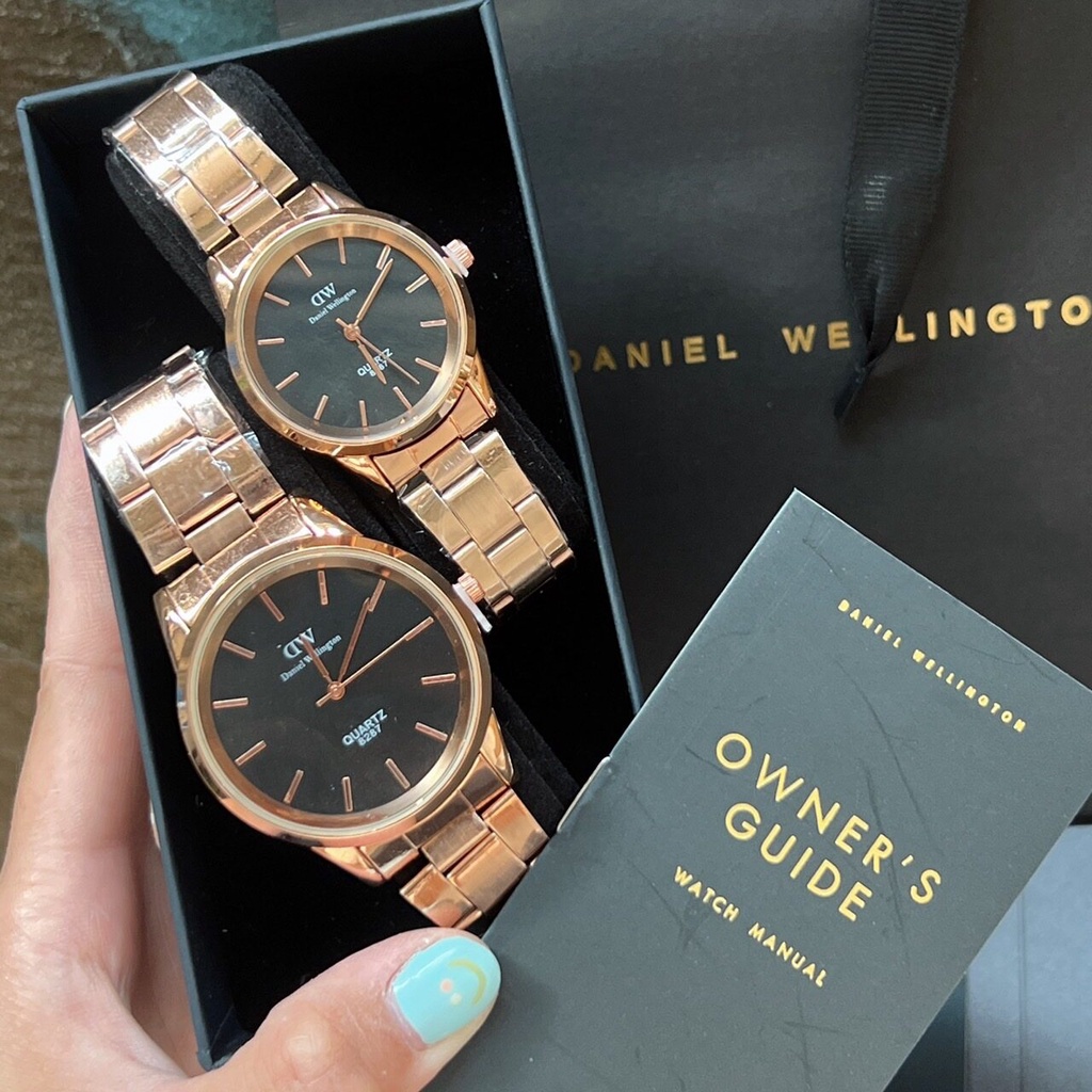 Watchtime นาฬิกาข้อมือผู้หญิงยี่ห้อ DW icon สายเลท ตัดสายได้ หน้าปัดมีสองขนาด 32,40มม. พร้อมกล่องเซ็