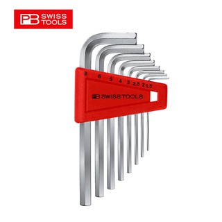 ประแจหกเหลี่ยม PB Swiss Tools รุ่น PB 210.H-8 ประแจหกเหลี่ยม  ขนาด 1.5-8 มม.