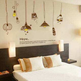 Int Decor/สติ๊กเกอร์ติดผนัง ลาย hope