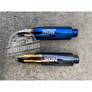 หัวเกียร์ไทเทออโต้แบบมีปุ่มกด Nos Racing พร้อมน็อตและบูสลองเกลียว