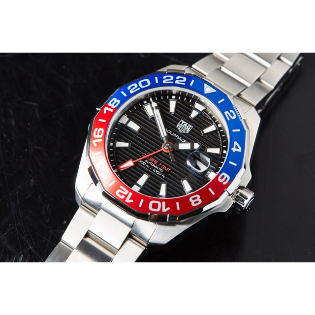 TAG HEUER AQUARACER  CALIBRE 7 GMT (PEPSI BEZEL)