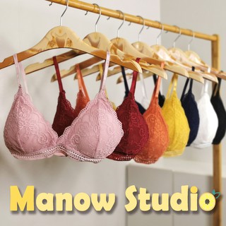 เสื้อชั้นในลูกไม้ เสื้อกล้ามลูกไม้ สายเดี่ยว บราสายเดี่ยว 3302# Manow.studio