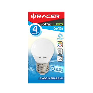 🔥HOT🔥 RACER หลอดไฟ LED ปิงปอง รุ่น Katie LED G45 Bulb 4 กำลัง 4 วัตต์ Daylight Light Bulbs