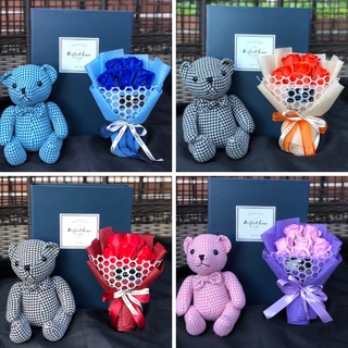 SET กล่องดอกกุหลาบสบู่พี่หมี ราคา 890฿
