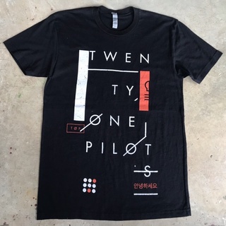 vtg.T-Shirt เสื้อวง TWENTY ONE PILOTS MADE IN NICARAGUA Sz.S 100% COTTON