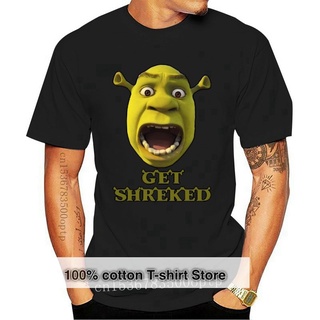 เสื้อยืดผ้าฝ้ายพิมพ์ลายขายดี เสื้อยืด พิมพ์ลาย Shrek Lifes Questions สําหรับผู้ชาย