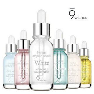 [สินค้าของแท้/พร้อมส่ง100%]  9Wishes Perfect Ampule Serum - White&amp;Calm&amp;Collagen 25ml