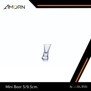 JJGLASS - ( AMORN )  Mini Beer 5/9.5cm.  - แก้วน้ำ แก้วแฮนด์เมท