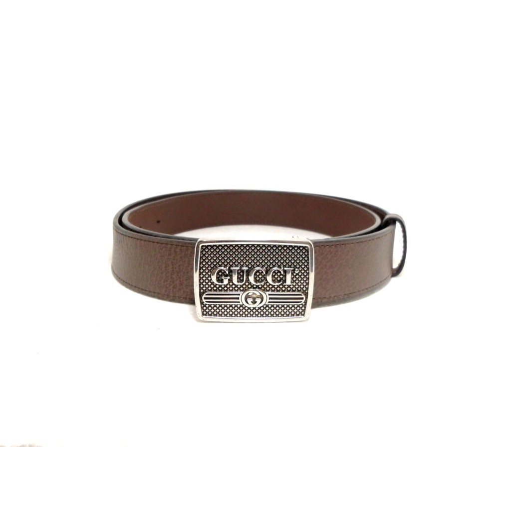เข็มขัด Gucci Belt with Gucci Logo sz 95 38 มือ 2 ของแท้