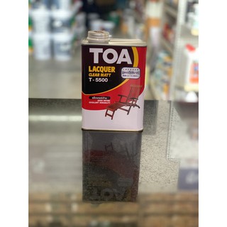 แลคเกอร์ด้าน TOA (0.946 ลิตร)สำหรับภายในTOA LACQUER CLEAR MATT T-5500