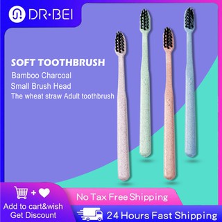 XIAOMI DR BEI Bamboo Charcoal Toothbrushแปรงสีฟันขนแปรงนุ่มขนาดเล็กถ่านไม้ไผ่สําหรับผู้ใหญ่