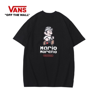 Vans Vance เสื้อยืดแขนสั้นลําลอง ผ้าฝ้าย พิมพ์ลาย แฟชั่นฤดูร้อน สําหรับผู้ชาย และผู้หญิง