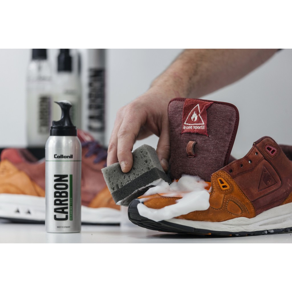 Collonil CARBON Cleaning Foam 125ml โคโลนิลโฟมน้ำยาทำความสะอาดรองเท้าหนัง/ผ้าใบสำหรับรองเท้า/กระเป๋า