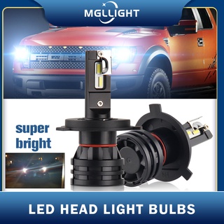 MGLLIGHT LED หลอดไฟหน้ารถยนต์  หลอดไฟตัดหมอก M2 LED H7 9005 9006 H4 H11 16000LM 12V 24V สําหรับรถยนต์
