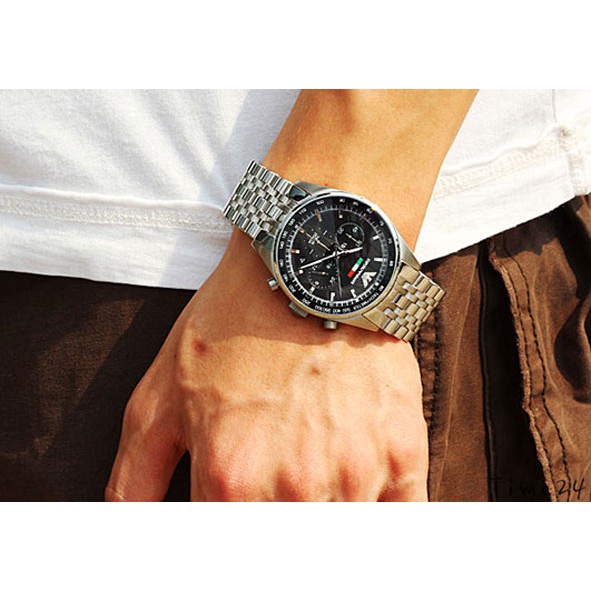 พร้อมสต็อก ! Emporio Armani Tazio Chronograph นาฬิกาข้อมือผู้ชาย รุ่น AR5983 - 100% Authentic Amani Brand Watch