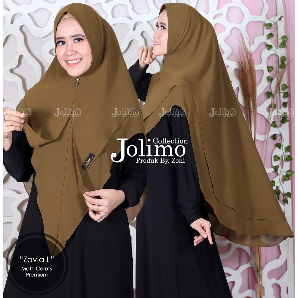 นูไวร่า_ฮิจาบ|| Khimar syari Ceruty Zavia ไซส์ L / Syari hijab / Syari hijab / ผ้าโพกศีรษะ / syari h