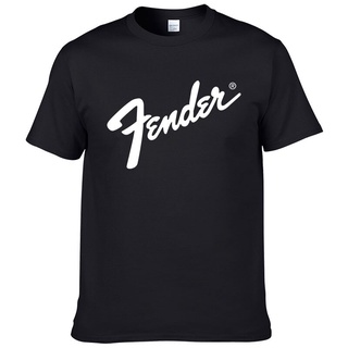 【ผ้าฝ้ายแท้】2022 New Guitar Fender T Shirt Tops Short Sleeve T-Shirt Tees #219 discount