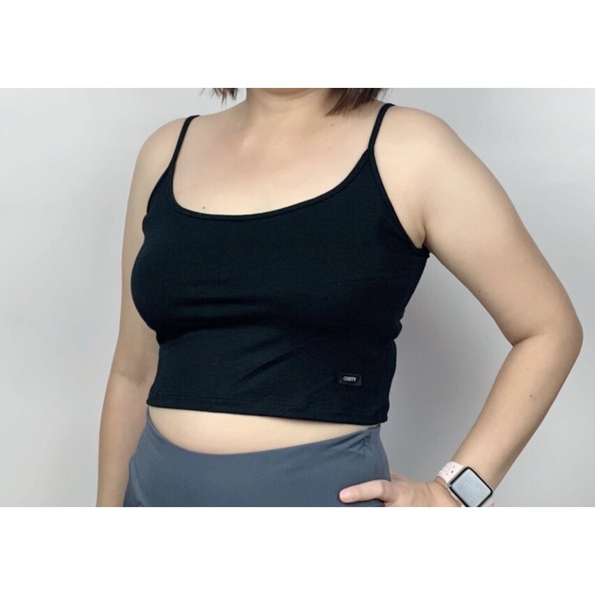 ( ½ เดี่ยวเว้า ไซส์ L ) ครึ่งตัวสายเดี่ยวคอเว้า แบรนด์ CHOTYSHOP สินค้าผลิตในไทย RB.A