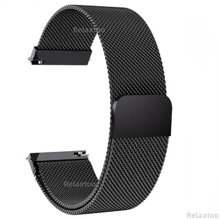 สายนาฬิกาข้อมือ สเตนเลส แม่เหล็ก สําหรับ Samsung Galaxy Watch 3 watch3 41 มม. 45 มม. 42 มม. 46 มม. active 2 Active2 40 มม. 44 มม. mm