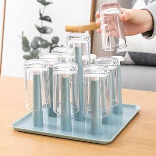 New Home Fashion Simple Household Plastic Cups Drain Rack Cup Holder Mount St