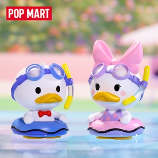 ✿Popmart Disney Pool Party Series ครอบครัวมิกกี้ สระว่ายน้ำ Orgy กล่องตาบอด  สไตล์ที่เลือกได้ น่ารักตุ๊กตา ของเล่น