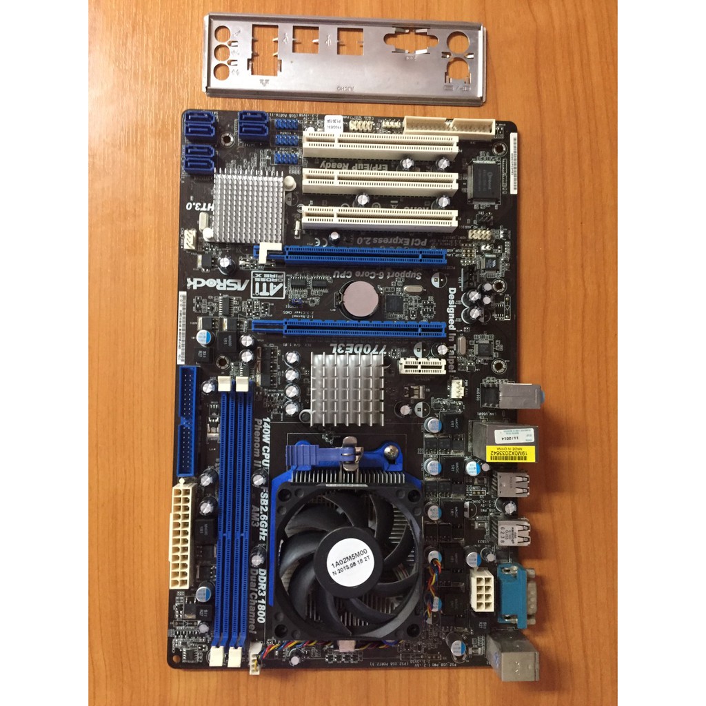 เมนบอร์ดพร้อม CPU AMD ATHLON II X2 270. 3.4 GHz. งบเบาๆ แต่แรง สภาพสวยๆ ...
