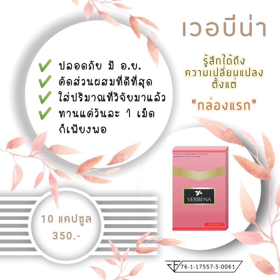 Verbena เวอบีน่า ผลิตภัณฑ์เสริมอาหาร - รูปที่ 2