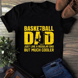 เสื้อยืดผ้าฝ้ายพิมพ์ลายคลาสสิก เสื้อยืด พิมพ์ลายนักบาสเก็ตบอล Dad Dad