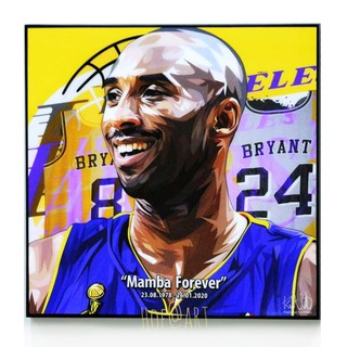 Kobe Bryant #3 โคบี้ ไบรอันท์ Basketball บาสเก็ตบอล รูปภาพ​ติด​ผนัง​ pop art​ กรอบรูป นักกีฬา​​ ของขวัญ​​ แต่งบ้าน