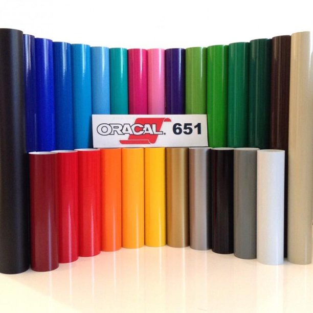 CS สติ๊กเกอร์ ORACAL651 ขนาด 30 cm x 30  60 90 cm สีเงา Gloss ใช้ติดรถ แต่งลาย ป้ายโฆษณา กลางแจ้ง