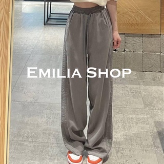 EMILIA SHOP กางเกงขายาว กางเกงเอวสูง กางเกงขายาวผู้หญิง 2022 ใหม่ ES020811