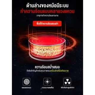 【มีพร้อมส่ง】Lecon ตู้ป๊อปคอร์น เคลือบไม่ติดหม้อ ทำความสะอาดง่าย ใช้งานง่าย สุกง่าย