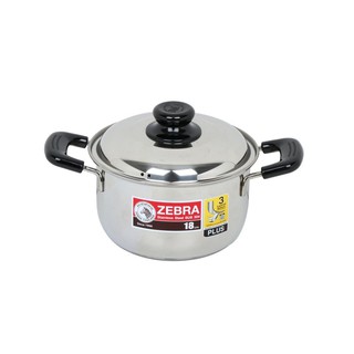 kitchenware POT SAUCE POT ZEBRA WISDOM INFINITY 18CM Kitchen equipment Kitchen equipment เครื่องครัว หม้อต้ม หัวม้าลาย W