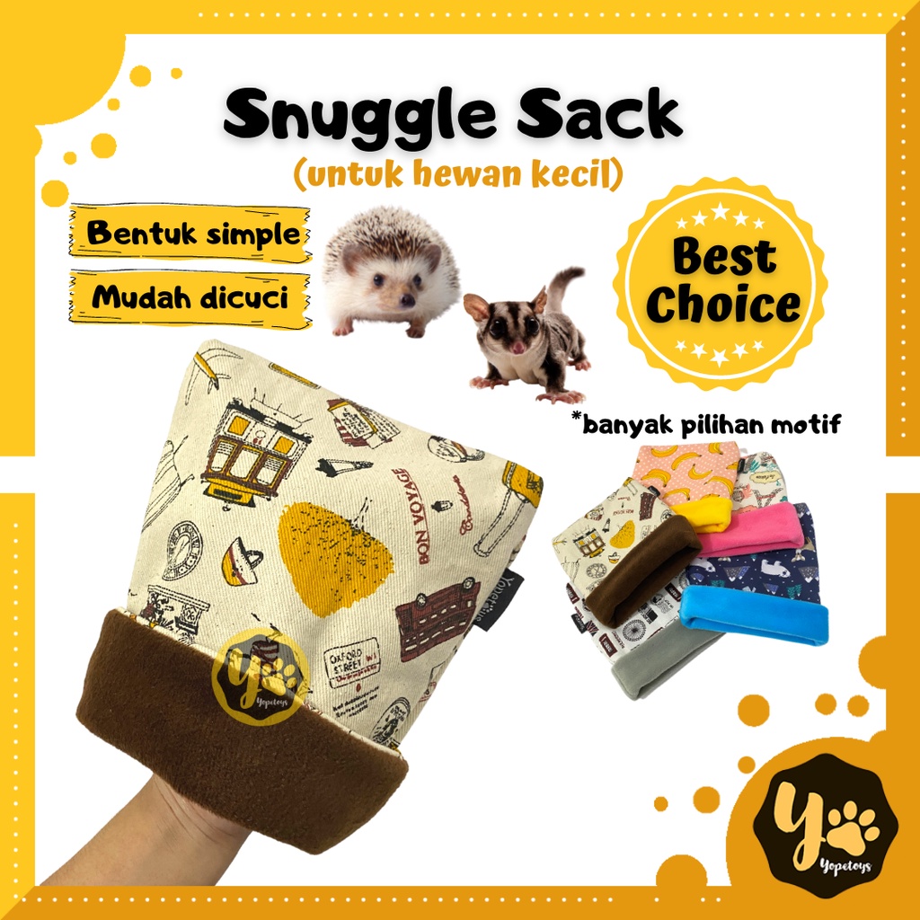 Yopetoys Snuggle Sack Hedgehog Mini Snuggle Pouch Sugar Glider Hamster Sugar Glider Bed