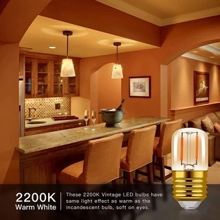 หลอดไฟ E27 Led Edison 220V 1W สไตล์วินเทจ ย้อนยุค สีวอร์มไวท์