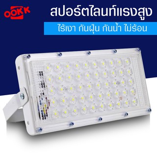 สปอร์ตไลท์ LED หลอดไฟแสงขาว ไฟส่องสว่างแบบเสียบปลั๊ก  ไฟอเนกประสงค์  50 LED ใช้งานง่ายเพียงแค่เสียบปลั๊ก Spotlight