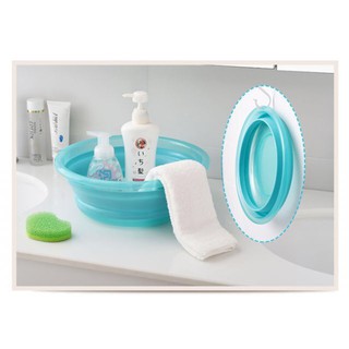 Foldable basin กะละมังพังเก็บได้ กะละมังซิลิโคน