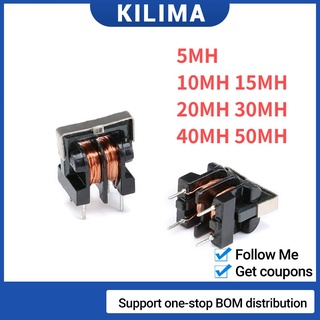 ตัวเหนี่ยวนําโช้คโหมดทั่วไป UU9.8 UF9.8 7 ค่า 10mH 20mH 30mH 40mH 50mH สําหรับฟิลเตอร์พิทช์ 7*8 มม. 5 ชิ้น