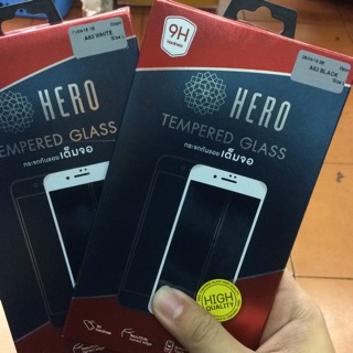 กระจกนิรภัย เต็มจอ HERO A8 2018/A8plus /mate10pro และอื่นๆ