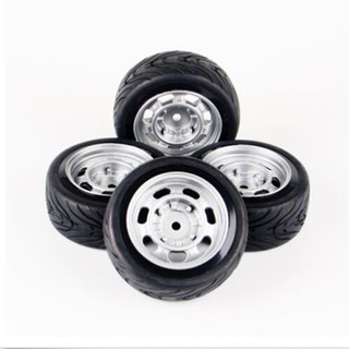 ยางล้อรถยนต์ 4 ชิ้นสำหรับ HSP HPI 1 : 10 RC On Road