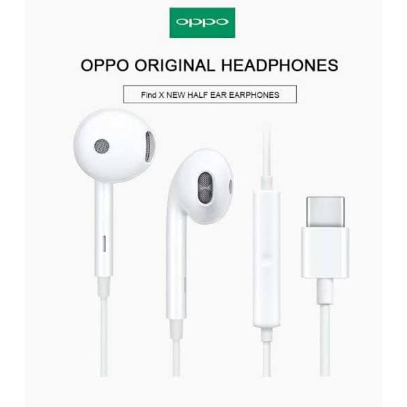 หูฟัง ของแท้OPPO Type-C หูฟังเสียงดีมาก หูฟัง Small Talk Oppo Earphone หูฟังไมโครโฟน หูฟังแท้ ไมโครโฟน หูฟัง Type-C